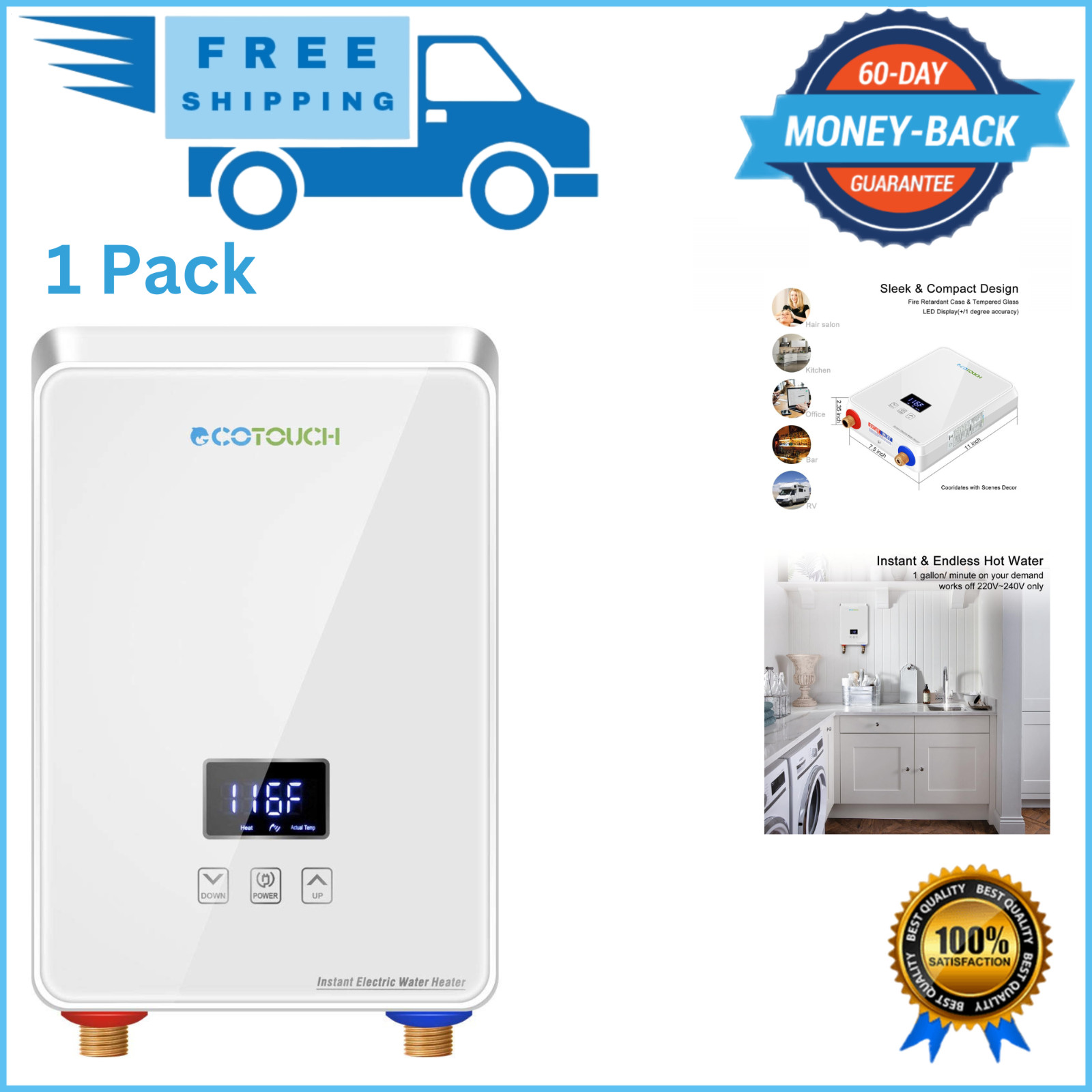 Home Depot 220 Tankless Water Heater Eco Tank EcoSmart KW (220