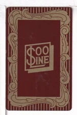 Single Railroad Playing Card "SOO Line RR" SOO 20a, Bollhagen Book, 1945