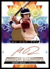 2022 Goodwin Champions Splash of Color #SA-DA Henry Davis RC Auto Upper Deck