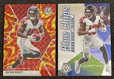 2020 MOSAIC REACTIVE GOLD CALVIN RIDLEY #16 & BLUE CHIPS-  ATLANTA FALCONS 