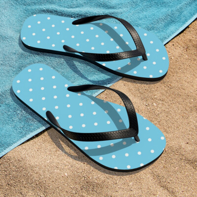 Summer Blue Flip-Flops 