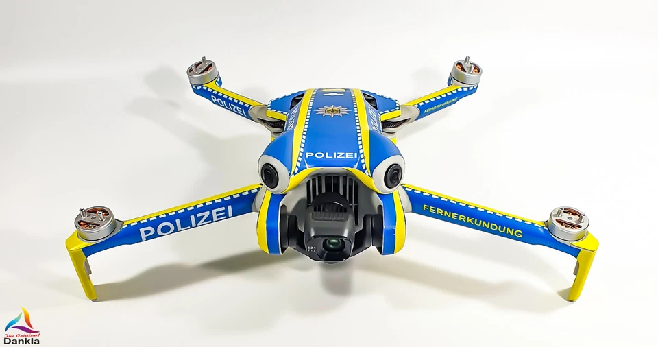 DJI MINI 4 PRO - SKIN - DESIGN: POLIZEI* + 10x Akku- sowie DJI RC2 + RC-N2 Folie - Bild 2 von 4