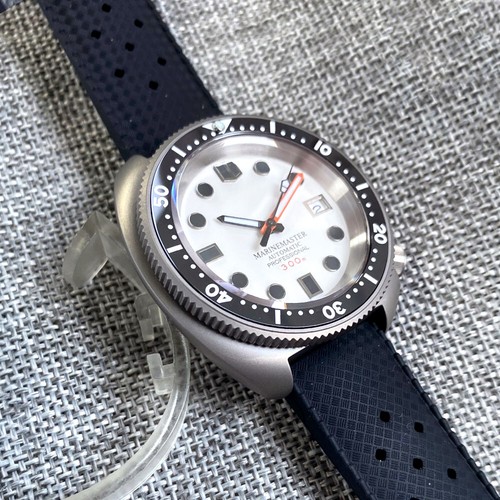 20ATM 44mm Tandorio White Dial Japan NH35 Titanium Automatic Mens Watch Sapphire - Picture 9 of 12