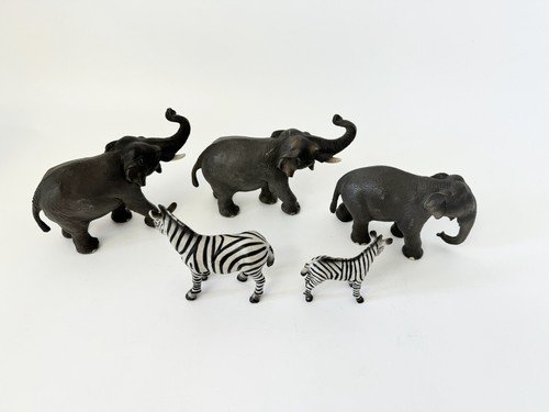 Pacchetto zebra elefante Schleich FIGURE animali 1997 in poi - Foto 5 di 9