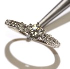 GIA 14k white gold 1.08ct round diamond engagement ring 3g ladies 7.5 — photo 7