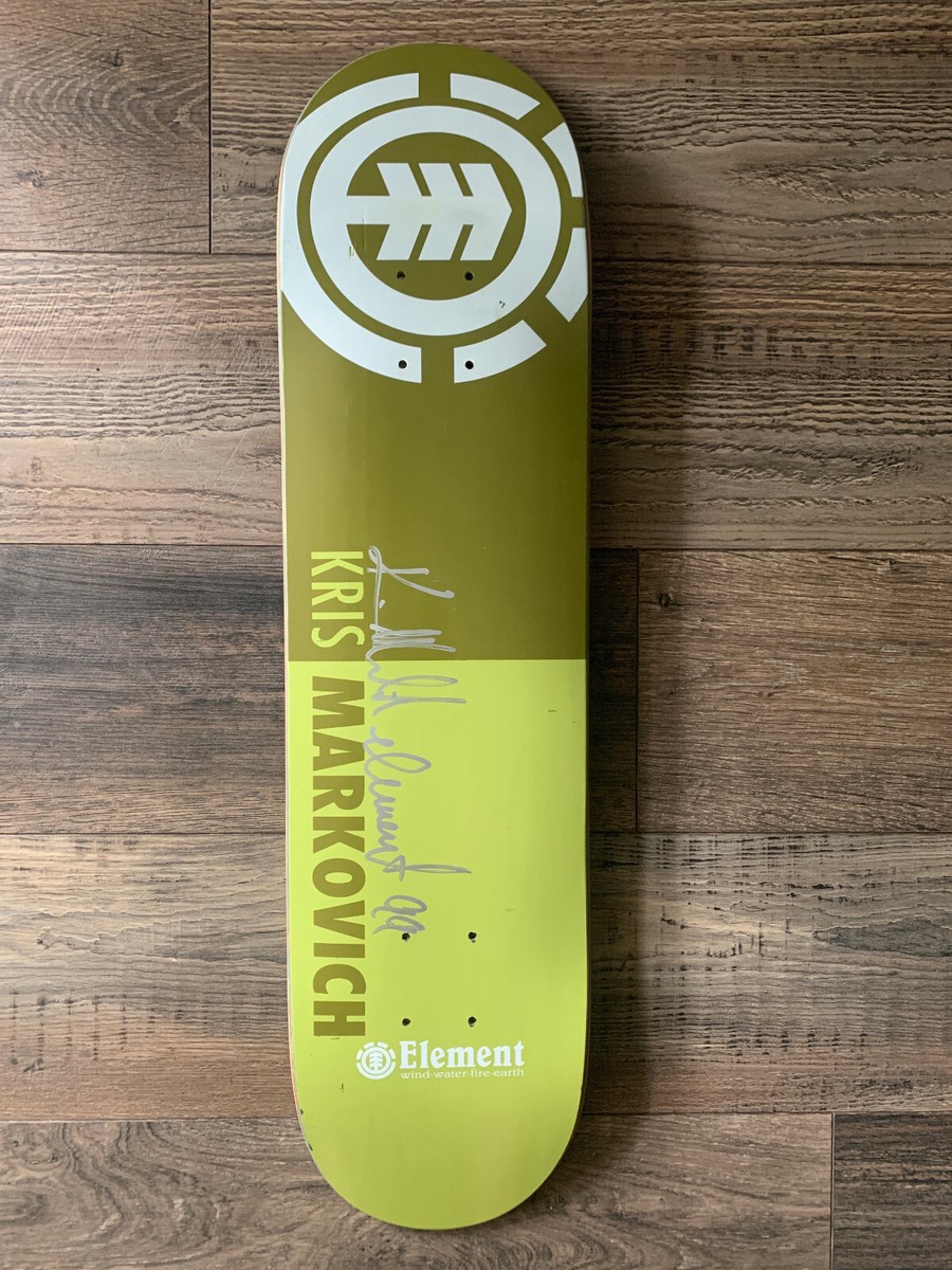 KRIS MARKOVICH 1999 SIGNED ELEMENT SKATEBOARD DECK - NOS RARE