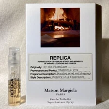 Maison Margiela Replica By The Fireplace EDT Sample Spray .04oz, 1.2ml in Card