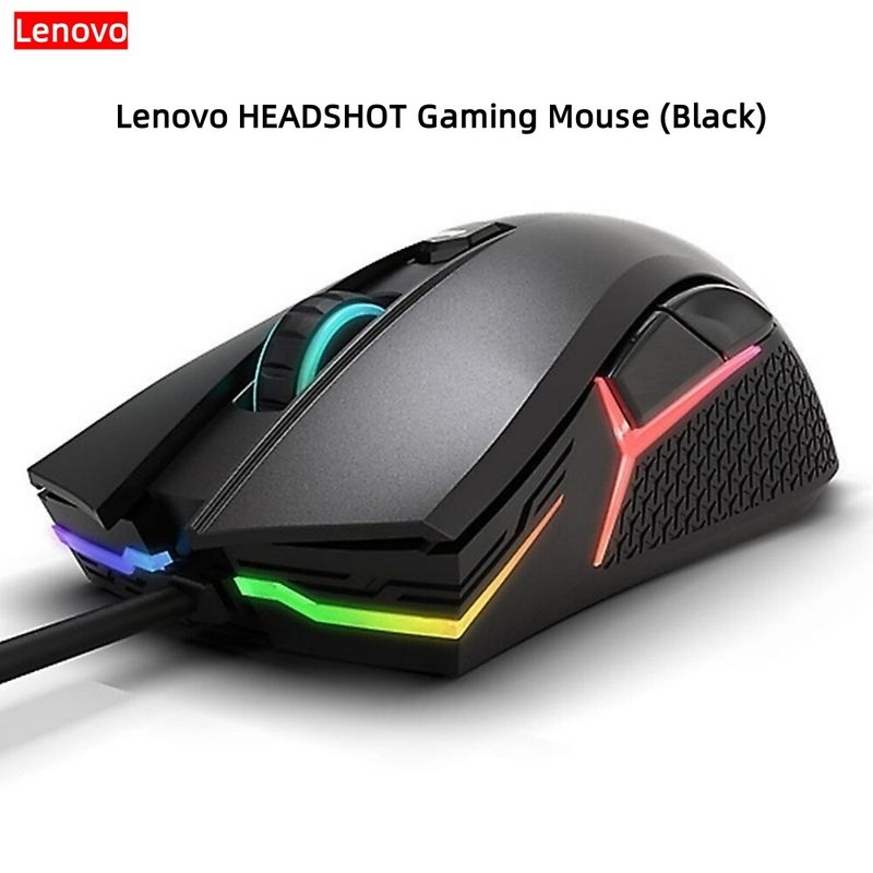 Original Lenovo LEGION HEADSHOT 3200DPI RGB Wired Gaming Mouse For PC & Laptop