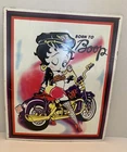 Vintage Betty Boop 1996 Born To Boop Stamped Metal Tin Sign Collectible RARE!