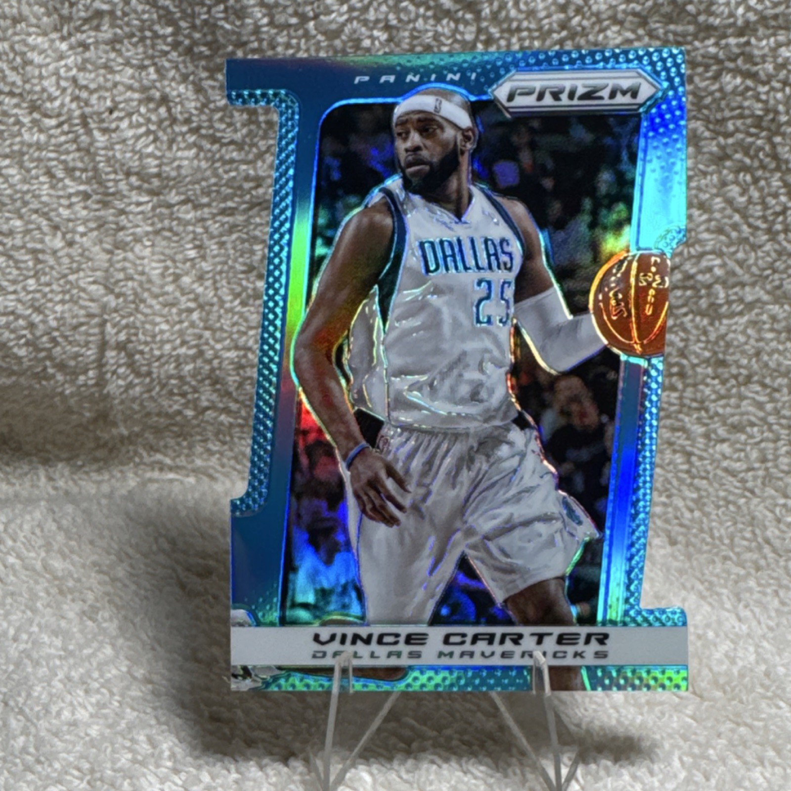 Panini Prizm 2013-14 Vince Carter Mavericks #178 Light Blue Die-Cut 77/199