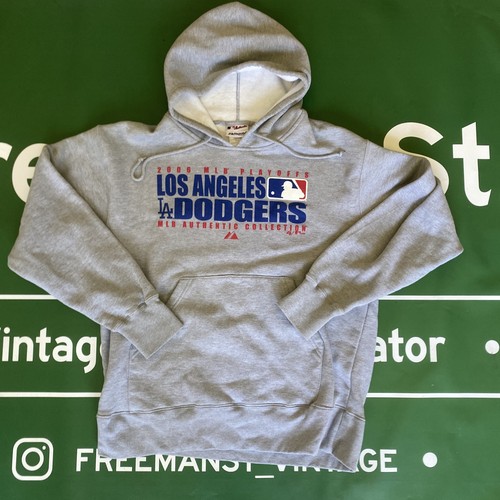 2006 MLB Playoffs Majestic LA DODGERS PULLOVER HOODIE Men's L