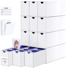 Card Storage Box for Toploader, 12 • 600 Count Cardboard Trading Card Organiz...