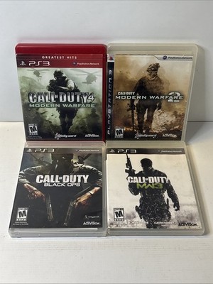 Call Of Duty PlayStation 3 PS3 Game Lot x4 COD CIB MW MW2 BO MW3 Working