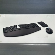 Microsoft Sculpt Ergonomic Wireless Desktop Keyboard  Wireless Mouse L5V-00001