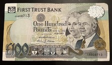 First Trust Bank N. Ireland �100 Bank Note - AA008713 - Fine condition