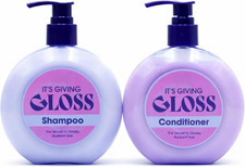 Gloss Shampoo and Conditioner Set 300Ml Each | Shine Enhancing Hair Care Duo | S