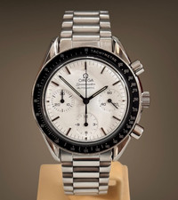 OROLOGIO DA POLSO UOMO AUTOMATICO OMEGA SPEEDMASTER ALBINO QUADRANTE BIANCO 39MM