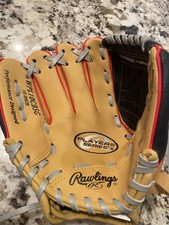 Rawlings 10 Inch Tan and Black Tee Ball Glove Right Handed Throw WPL10CBSG