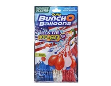 Bunch O Balloons 100 Red, White, and Blue Rapid-Filling Self-Sealing Water