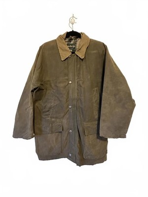Vintage John Partridge Men's waxed Jacket - khaki Brown, Made in England