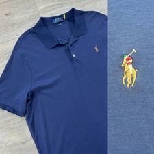 Polo Ralph Lauren Shirt Adult XL Extra Large Navy Blue Flesh Pony Classic Fit