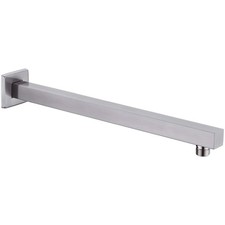 Square Shower Arm with Flange Heavy Duty Stainless Steel Rainfall Shower Head...