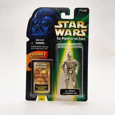 1998 Kenner POTF2 Star Wars C-3PO Removable Arm Flashback MOC