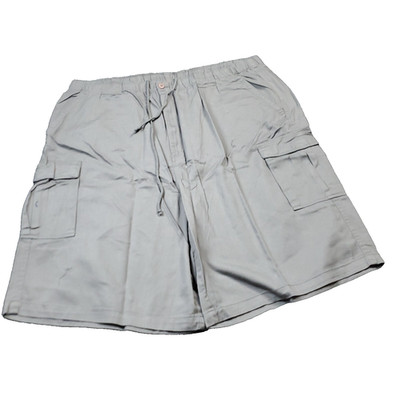Boulder Creek Cargo Shorts Mens 3XL Big Tall Elastic Gray Khaki Cotton Hiking