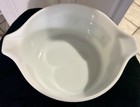 Vintage PYREX Set of 2 Round Mixing Bowls White Green Nesting Verde #474-B 475-B — photo 4
