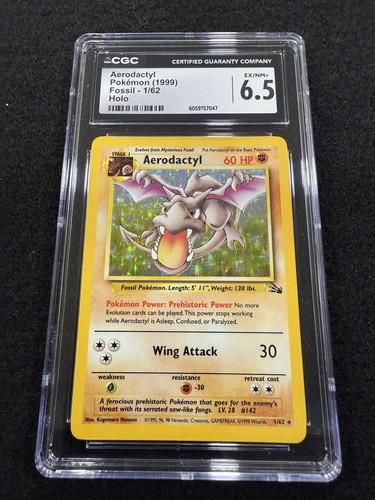 Aerodactyl (Unlimited) graded CGC 6.5 for sale on eBay