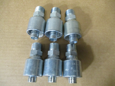 #ad 6 Pack Genuine Gates Hydraulic Hose Fittings 12G 12MP 3 4quot; Male NPTF Pipe $90.00