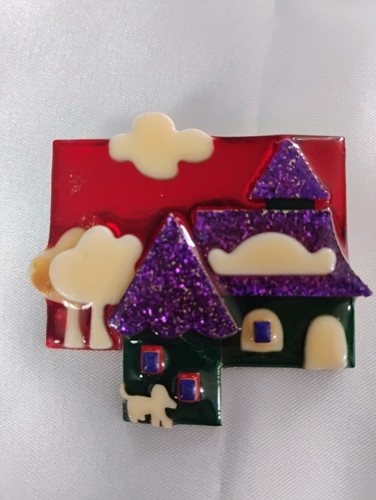 Lucinda Pins Vintage House Pins Brooches Colorful