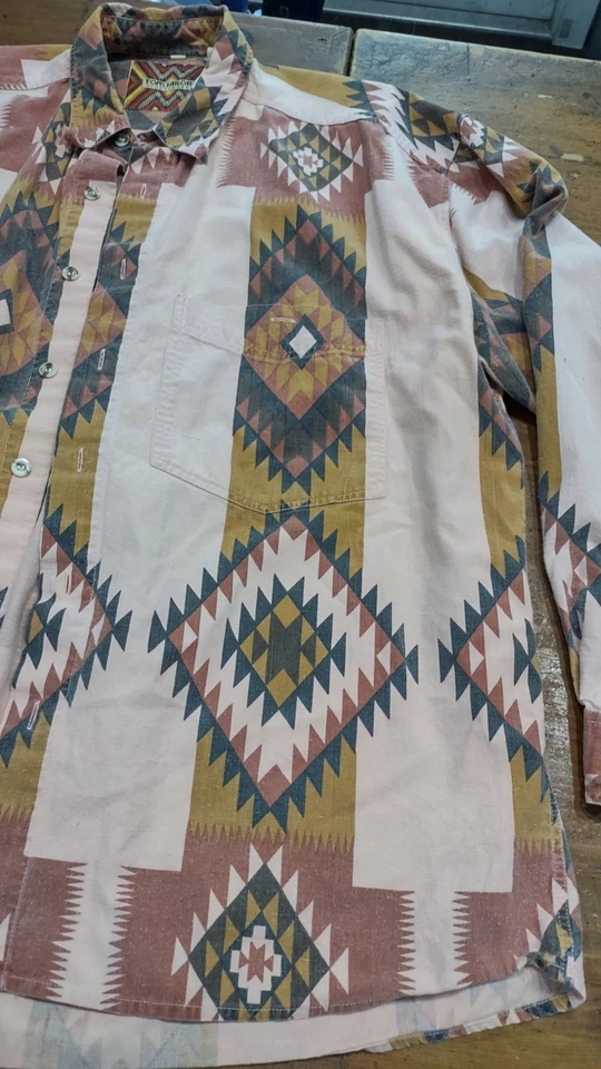 VTG Tom Taylor Western Cowboy Shirt Mens Size L Sleeve Button Up  - Image 4 of 4