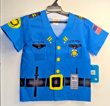 NEW MY FIRST CAREER GEAR DRESS UP COSTUME SHIRT POLICE OFFICER OSFM AGE 3-6