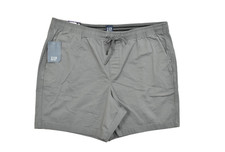 Gap Men's XXL Gray Pull-On Elastic Waist Drawstring Chino Shorts New With Tags