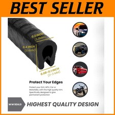 Durable U-Shaped Edge Trim - Easy Install, No Glue Needed