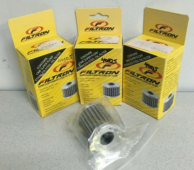 Filtron Superflow Stainless Steel Oil Filter x10 05-08 KTM Small Element 40-105