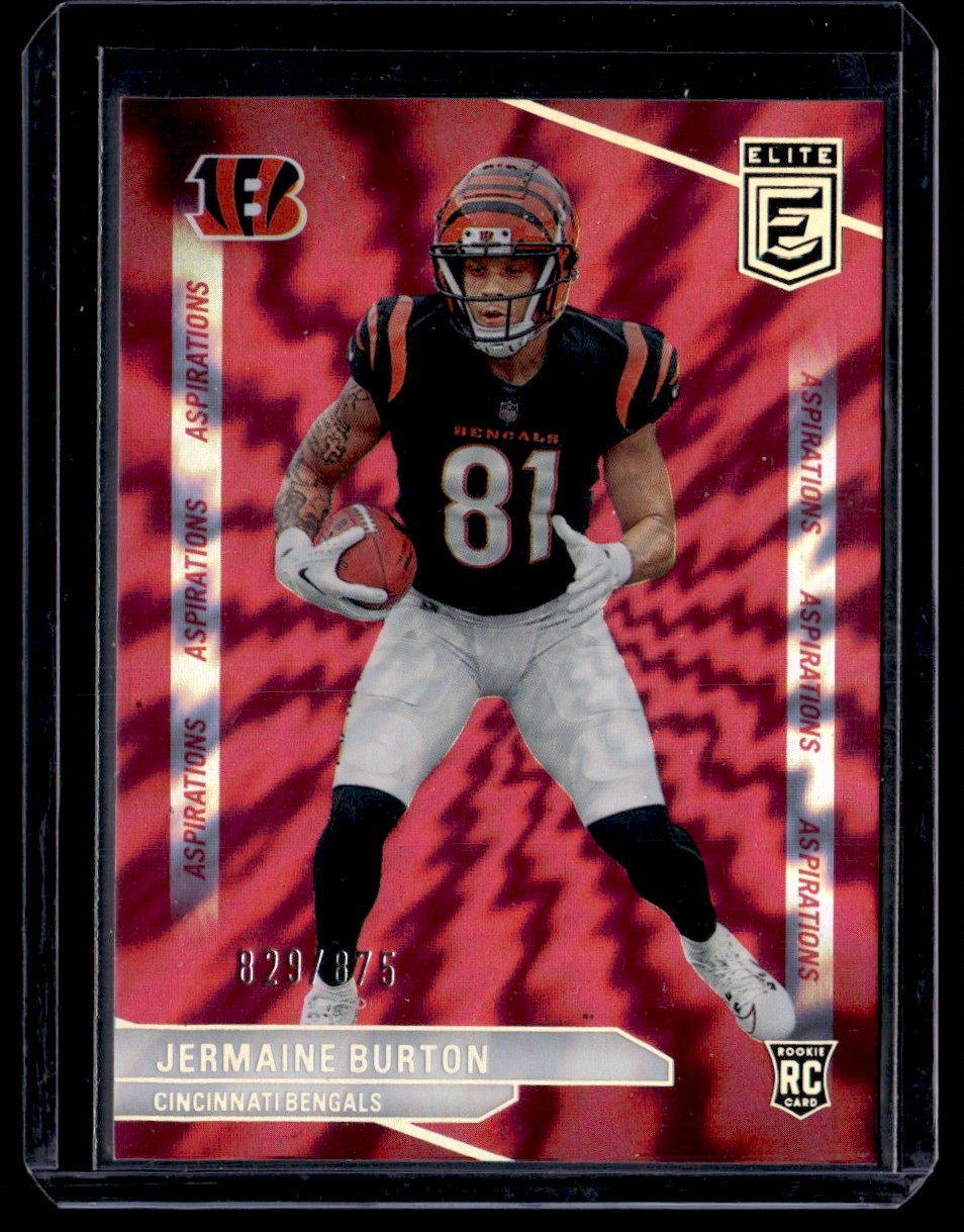 2024 Donruss Elite Aspirations Shimmer Jermaine Burton RC 829/875 #176