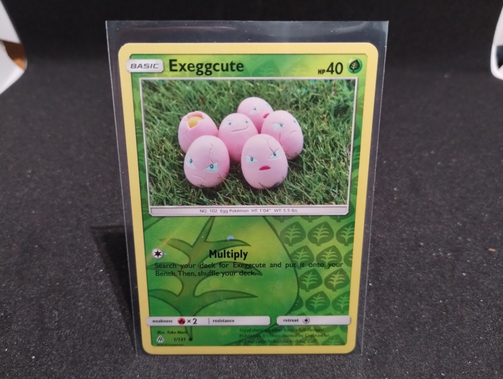 Exeggcute 1/131 Forbidden Light Reverse Holo Pokemon NM