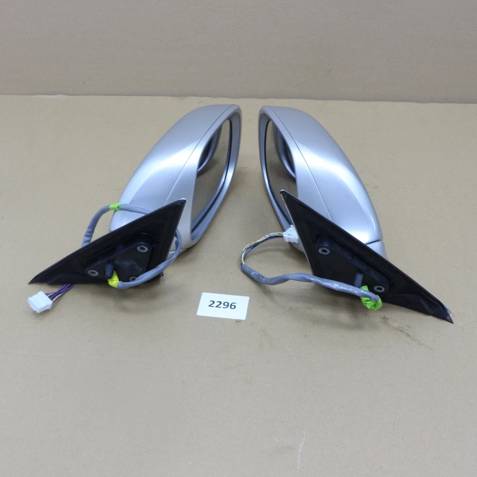 Espejos retrovisores laterales eléctricos para puerta Lexus GS350 GS430 GS450h luces de señal plateadas Foto 2 de 4