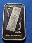 Vintage Promo Wear Dated Carpet Monsanto Hauser Miller 1 Ozt 999 Silver Bar