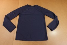Old Navy Boys XL 14-16 Blue Long Sleeve Crew Neck Rash Guard Swim Top New