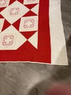 Quilt Homemade Queen Size 89’’x100’’ Red Hearts Pattern Cotton Hand Stitched — photo 3