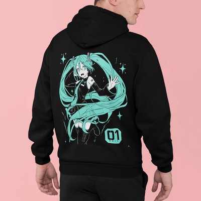 Hatsune Miku Hoodie Anime Girl Kawaii Project Diva Vocaloid