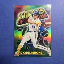 2026 Topps Series 1 Titans Of The Game JAC CAGLIANONE /99 Green 🔥Investment RC