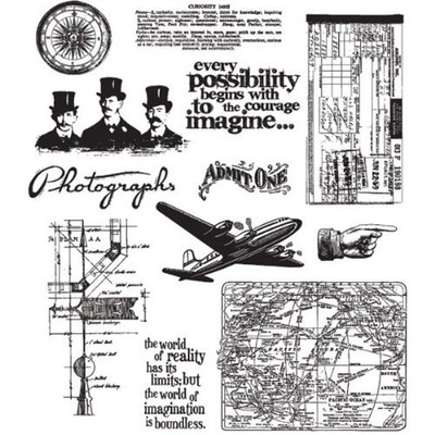 Tim Holtz Warehouse District Cling Mount Rubber Stamp Set by Stampers Anonymous