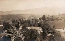 Pike New Hampshire NH c1900s Townscape Railroad Train RPPC Photo Postcard COPY