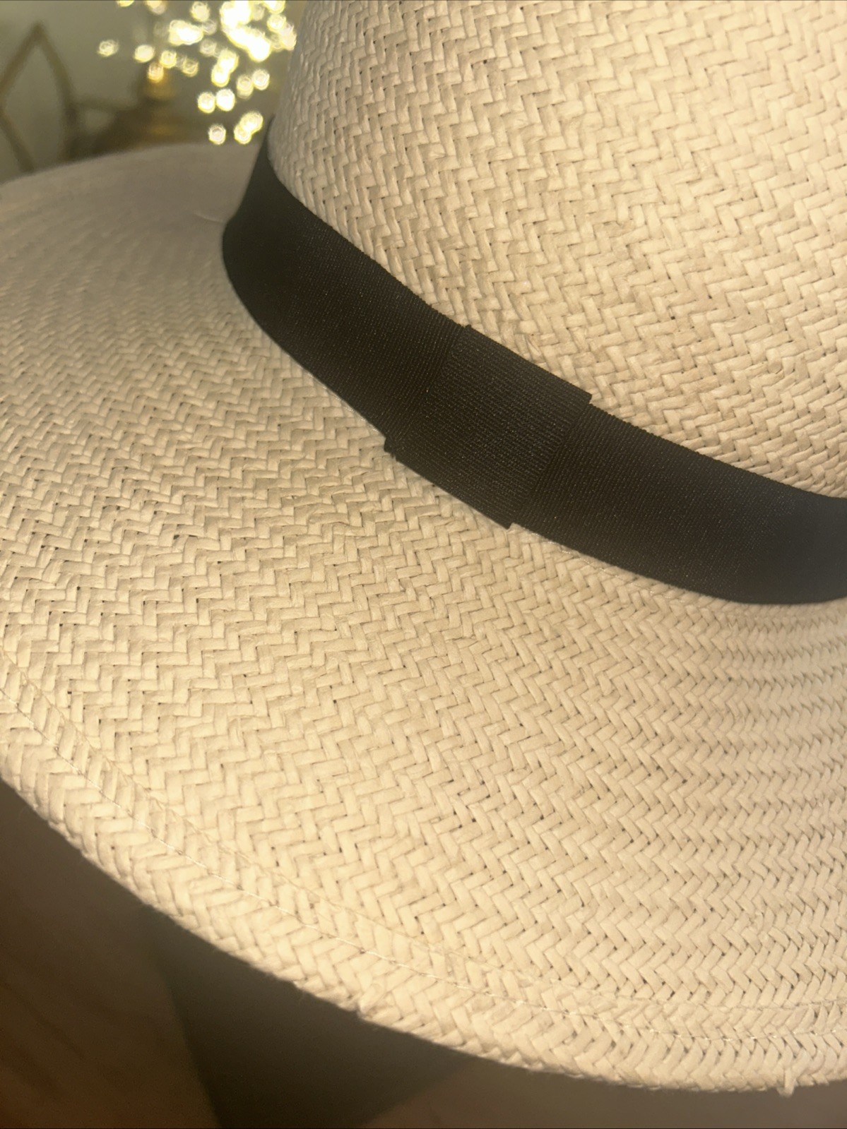 RAFFIA HAT “FEDORA” MINT!!! - image 12