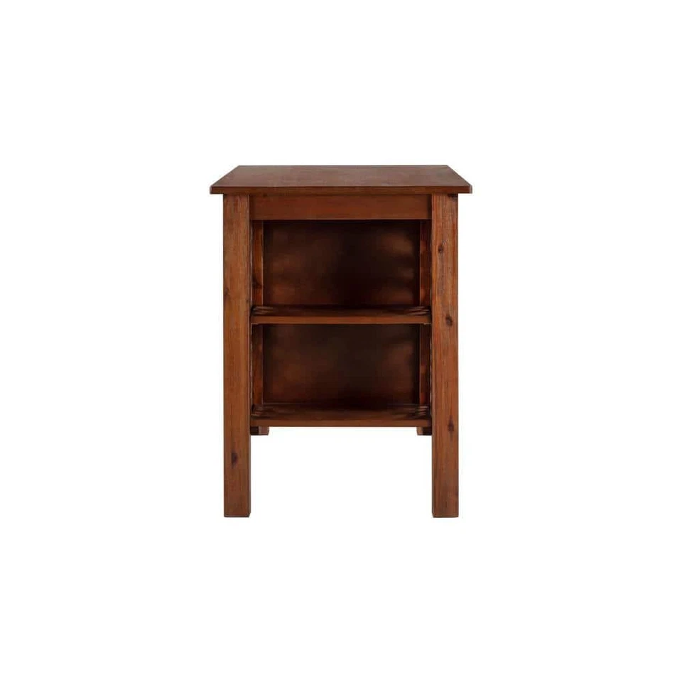 Mesa de comedor rectangular Brittany - alambre de castaño - cepillo Foto 3 de 4