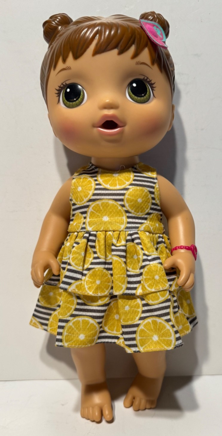 Baby Alive 2015 Hasbro Better Now Bailey Doll Brown Hair/Green Eyes/Pink Heart